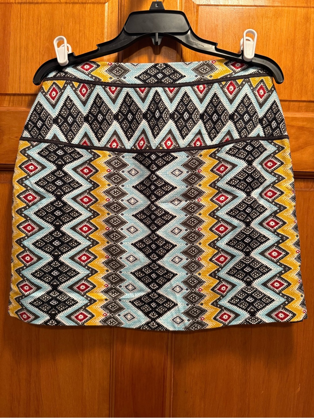 LOFT Multi-Color Aztec Mini Skirt - Picture 2 of 3